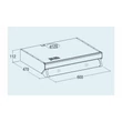 Kép 2/2 - Cata F-2050 WH/L fehér standard páraelszívó
