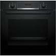 Kép 1/3 - Bosch HQA534EB3 Önállóan beépíthető sütő HotAir Steam hozzáadott gőz funkcióval - Serie4 - fekete - 71 l sütőtér - 8 funkció - 3D hőlégbefúvás - Energiaosztály: A+ - EcoClean hátfal - 1-szintű teleszkópos sütősín