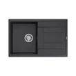 Kép 1/4 - Quadron MORGAN 111 gránit (780x500 mm, 1 medence+csepptálca) black dotted