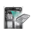 Kép 3/3 - Tesla WD462MX Szabadonálló keskeny 45 cm inox Mosogatógép