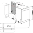 Kép 3/3 - WHIRLPOOL WH3FD14BN7 Mosogatógép, D , 14 teríték, fehér készülékszín, 10 program, 9,5 l vízfogyasztás , PowerClean és 6. Érzék technológia , digitális kijelző, fix 3. evőeszköztartó fiók, NaturalDry  43 dBA,  szupercsendes éjszakai program