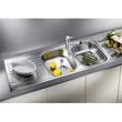 Kép 6/8 - BLANCO TIPO 8 S mosogatótálca, natúr rozsdamentes acél, excenter nélkül