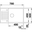 Kép 3/5 - BLANCO ZIA XL 6 S Compact Silgranit mosogatótálca, antracit, excenter nélkül 