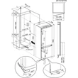 Kép 5/5 - Electrolux ENA7TE75S Beépíthető kombinált hűtőszekrény, NoFrost, AI CoolAssist funkció, 70 cm széles, 188 cm