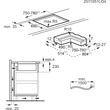 Kép 11/12 - Electrolux ECC83410CK Beépíthető indukciós főzőlap beépített páraelszívóval, Bridge funkció, 80 cm