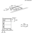 Kép 8/9 - Electrolux ECC63410CT Beépíthető indukciós főzőlap beépített páraelszívóval, SaphirMatt® SE felület, Bridge funkció, Hob2Hood®, Brezze, 60 cm