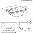 Kép 8/9 - Electrolux ECC83410CT Beépíthető indukciós főzőlap beépített páraelszívóval, SaphirMatt® SE felület, Bridge funkció, Hob2Hood®, Brezze, 80 cm