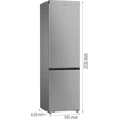 Kép 4/6 - Gorenje NRB620C6X4WFE Szabadonálló kombinált hűtő, Total NoFrost, Inverter kompresszor, Crisp Zone, 203 cm