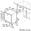 Kép 7/7 - Bosch SMV4EVX04E Teljesen integrálható Mosogatógép - Serie 4 - Home Connect - 13 teríték - 6 program