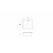 Kép 2/3 - Quadron JOHNNY 110 gránit (500x470 mm, 1 medence) soft taupe