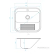 Kép 6/6 - LAVEO CHIOS COMPACT FALIKÚT, inox
