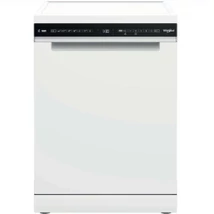 WHIRLPOOL WH3FD14BN7 Mosogatógép, D , 14 teríték, fehér készülékszín, 10 program, 9,5 l vízfogyasztás , PowerClean és 6. Érzék technológia , digitális kijelző, fix 3. evőeszköztartó fiók, NaturalDry  43 dBA,  szupercsendes éjszakai program