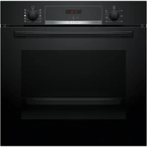 Bosch HQA574BB3 Önállóan beépíthető sütő HotAir Steam hozzáadott gőz funkcióval - Serie4 - fekete - 71 l sütőtér - 8 funkció - 3D hőlégbefúvás - Energiaosztály: A+ - Pirolitikus öntisztítás - AutoPilot10