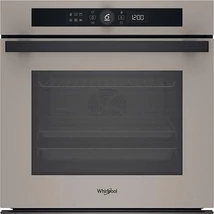 Whirlpool WOI4S8HM2SEA beépíthető sütő gőz funkcióval, szaténezüst üveg, finoman csukódó sütőajtó (3 rétegű), 6. Érzék funkció 6 ételkategóriára, MF8, SmartClean (hidrolitikus) sütőtisztítás, "A+" , teleszkópos sütősín, 73 liter