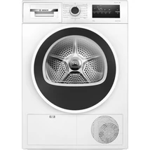 Bosch WTH83256BY Hőszivattyús kondenzációs szárítógép, Serie4, 8kg,   Fekete-fehér ajtó, EasyClean kondenzátor, TouchControl kijelző