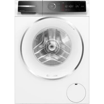 Bosch WGB256A6BY Elöltöltős mosógép - Serie8 - Exlusive kivitel - Home Connect - i-DOS automatikus adagolás - IronAssist gőzprogram és opció - 10 kg - Energiaosztály: A-30% - 1600 ford/perc - Fehér-inox ajtó - Döntött, nagyméretű TouchControl kijelző digi