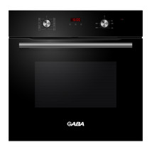 Gaba sütő és tripla bővíthető kerámia főzőlap szett, fekete szín