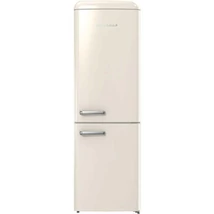 Gorenje ONRK619DC szabadonálló kombinált hűtőszekrény, 194 cm, Total NoFrost, BÉZS, Old Timer Design