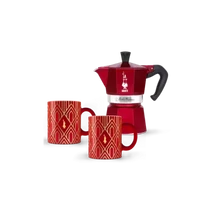 Bialetti MOKA EXPRESS kotyogós kávéfőző 5 adag - Deco Glamour + 2 Csésze(0009910)