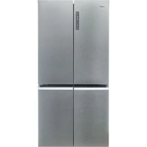 HAIER HCR5919ENMM side by side hűtőszekrény, 4 ajtós, E energiaosztály, 643l (221+422), inverter, platina inox, Total No Nrost