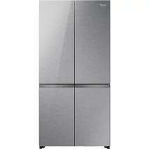 Hisense RQ768N4GVE MultiDoor hűtő,  "E" , TOTAL NO-FROST, INVERTERES , FULL LED , FressZone, Snack box, Metal Cooling,  HI-NANO sterilizálás Multi-Flow  KitchenFit, fekete üveg front