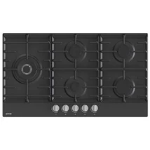 Gorenje GW951MB Beépíthető 90 cm széles gáz főzőlap, 4+1 WOK égő, öntöttvas edénytartó rácsok