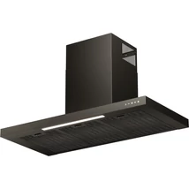 Kluge KMK9070BLG fali T-alakú fekete páraelszívó, 90cm, üvegfront