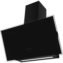 Kluge KOS8301BLG fali döntött üveg fekete páraelszívó, 80cm, átlátszó kerettel