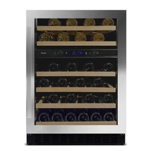 Pando PVZB 60-46XR Borhűtő - pult alá építhető, Inox, jobbos, fogantyúval, 46 palack, 2 zóna