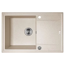 Laveo MEGALO Gránit mosogató: egymedence csepptálcás, bézs