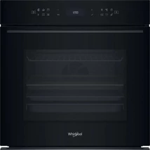 Whirlpool WOI78PT1SBAC Fekete üveg, finoman csukódó sütőajtó ,  MF8, PIROLITIKUS és HIDROLITIKUS tisztítás, "A+, Assisted kijelző (magyar nyelvű, érintőszenzoros), Connectivity,  teleszkópos sütősín, 73 liter