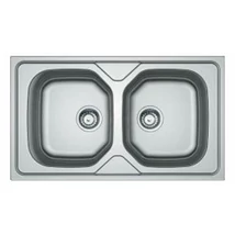 Operis STANDARD 2M Kétmedencés mosogató, Szín: Natúr inox