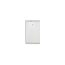 Whirlpool W55V1112W Egyajtós, pult alá helyezhető hűtőszekrény, E energiaosztály, fehér készülékszín, 101 (hűtőtér) + 13 (fagyasztótér) liter hasznos térfogat, mechanikus hőmérséklet beállítás, 36 dBA, 84x54x59,0cm