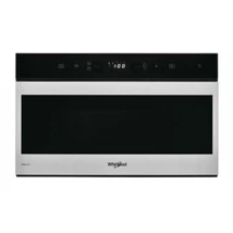 Whirlpool W9MN840IXL W Collection mikrohullámú sütő, Ingyenes Házhozszállítás inox szegély, fekete full üveg, 22 liter űrtartalom, gombos vezérlés, gőzölés és párolás funkció, kenyér felolvasztás, Assisted kijelző (magyar nyelvű, gombos)