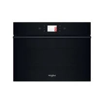Whirlpool WCW9O7PHTSB Kompakt Sütő-Mikró, Fekete , 53 liter, Érintő képernyős szöveges kijelző, 6. Érzék, Finoman csukódó ajtó, LED világítás, SmartClean (hidrolitikus) sütőtisztítás, WIFI,  Chef szonda