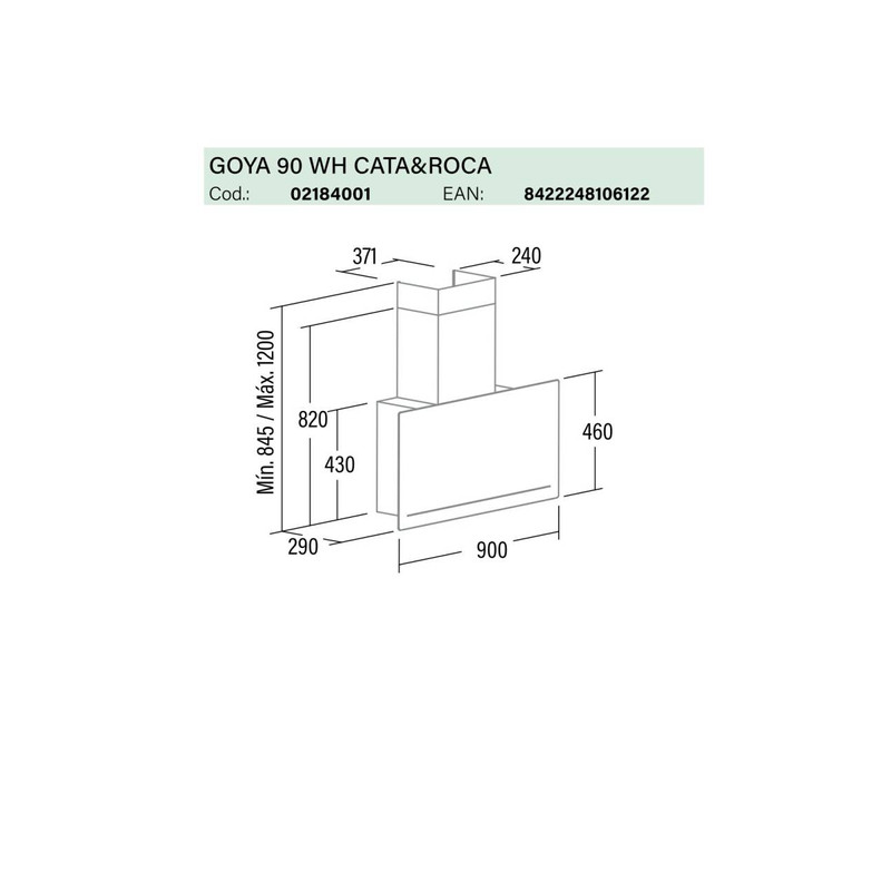 CATA - Páraelszívó GOYA 90 WH Can Roca