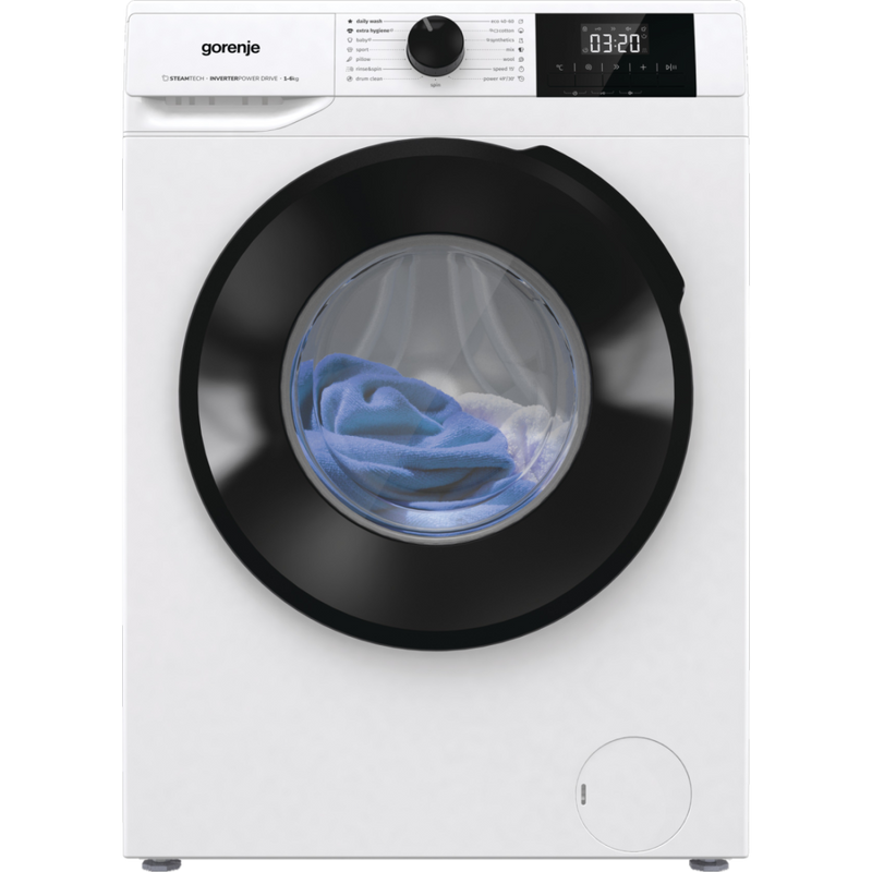 Gorenje W1NGPI61SBS Keskeny elöltöltős mosógép, 6Kg/1000f, gőzprogramok, 43,5 cm mély