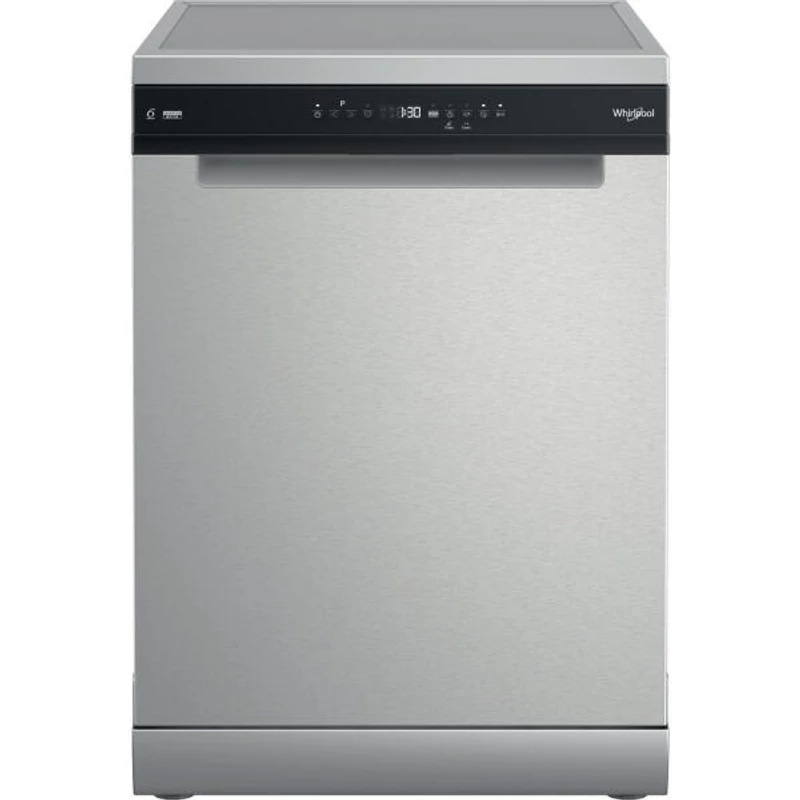 WHIRLPOOL W7FHP43X Mosogatógép, C , 15 teríték, inox készülékszín, 10 program, 9,5 l vízfogyasztás, PowerClean és 6. Érzék technológia , moduláris 3. evőeszköztartó fiók, NaturalDry  43 dBA
