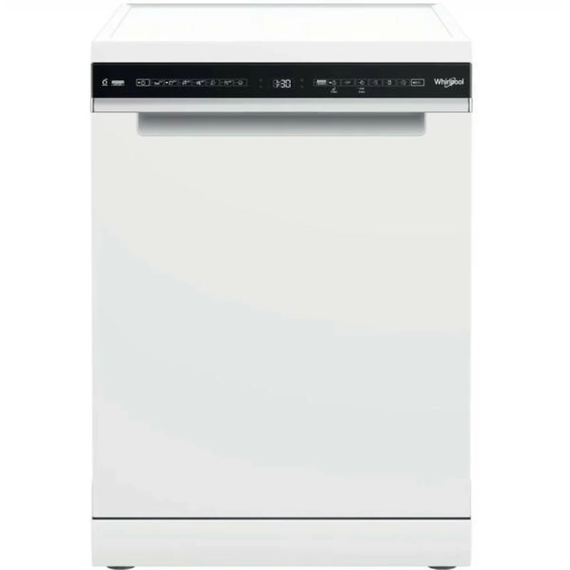 WHIRLPOOL WH3FD14BN7 Mosogatógép, D , 14 teríték, fehér készülékszín, 10 program, 9,5 l vízfogyasztás , PowerClean és 6. Érzék technológia , digitális kijelző, fix 3. evőeszköztartó fiók, NaturalDry  43 dBA,  szupercsendes éjszakai program