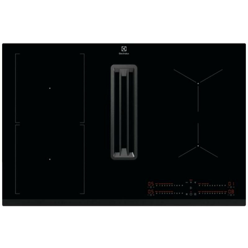 Electrolux KCC83443 Beépíthető indukciós főzőlap páraelszívóval, Bridge funkció, 80 m széles