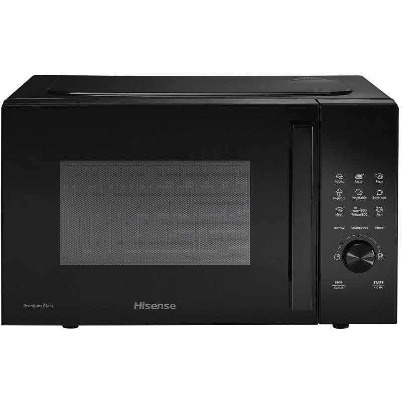 Hisense H23MOBSD1H Űrtartalom: 23liter, Elektronikus vezérlés, 10 mikro teljesítményfokozat, Teljesítmény: 800W, 9 elrőe beállított program, fekete