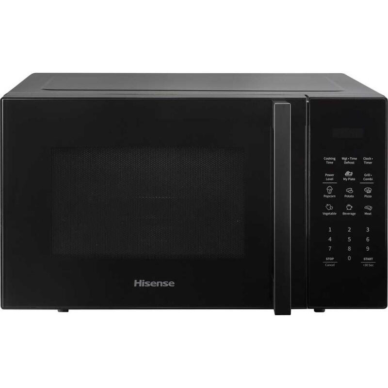 Hisense H29MOBS9HG Űrtartalom: 29liter, Elektronikus vezérlés, 11 mikro teljesítményfokozat, Teljesítmény: 900W, 9 elrőe beállított program, Grill 1000W fekete