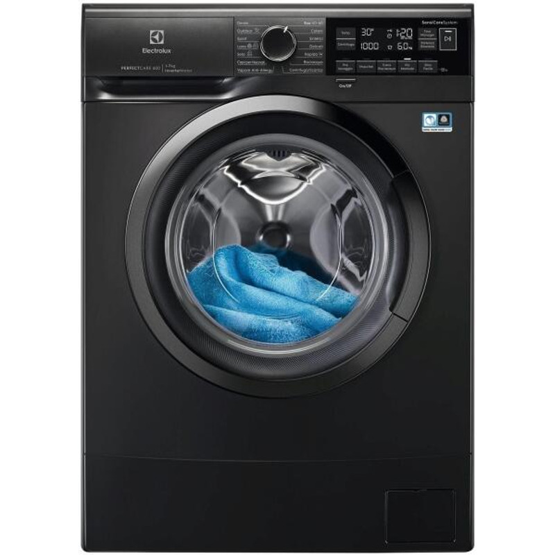 Electrolux EWS6306DXE PerceftCare SÖTÉTSZÜRKE keskeny elöltöltős mosógép, Antiallergén program gőzzel, 6 kg, 1000 f/p., Ökoinverter motor, TimeManager