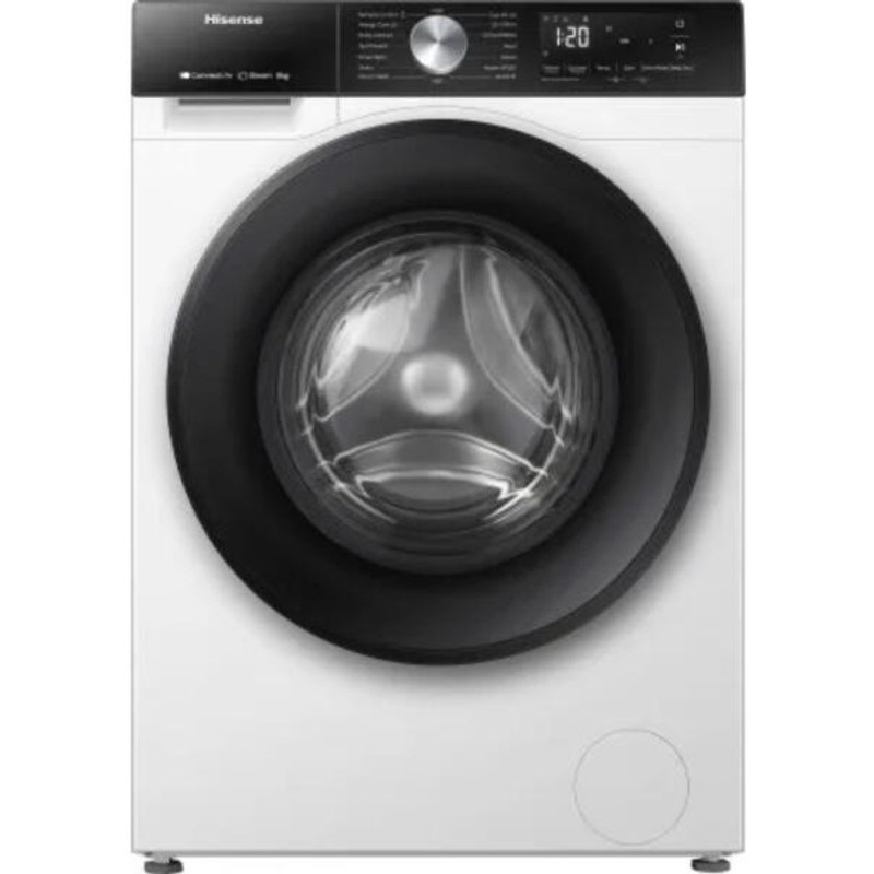 Hisense WF3S8043BW3 Mosógép, 8 kg / 54l, 1400 f, "A" INVERTERES WIFI - ConnetctLife képes, AntiCrease gyűrődésmentesítés, AddCloth - ruha hozzáadása, GŐZPROGRAMOK, Totál AquaStop