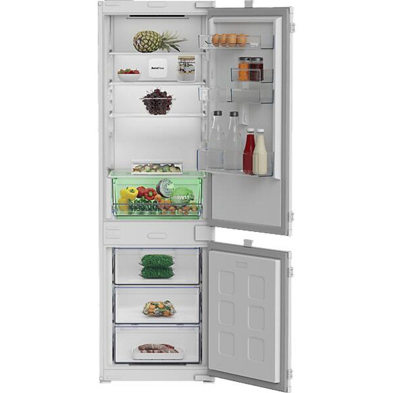 BEKO B3BCNA294HS Beépíthető alulfagyasztós kombinált hűtő, 177 cm magas, NoFrost