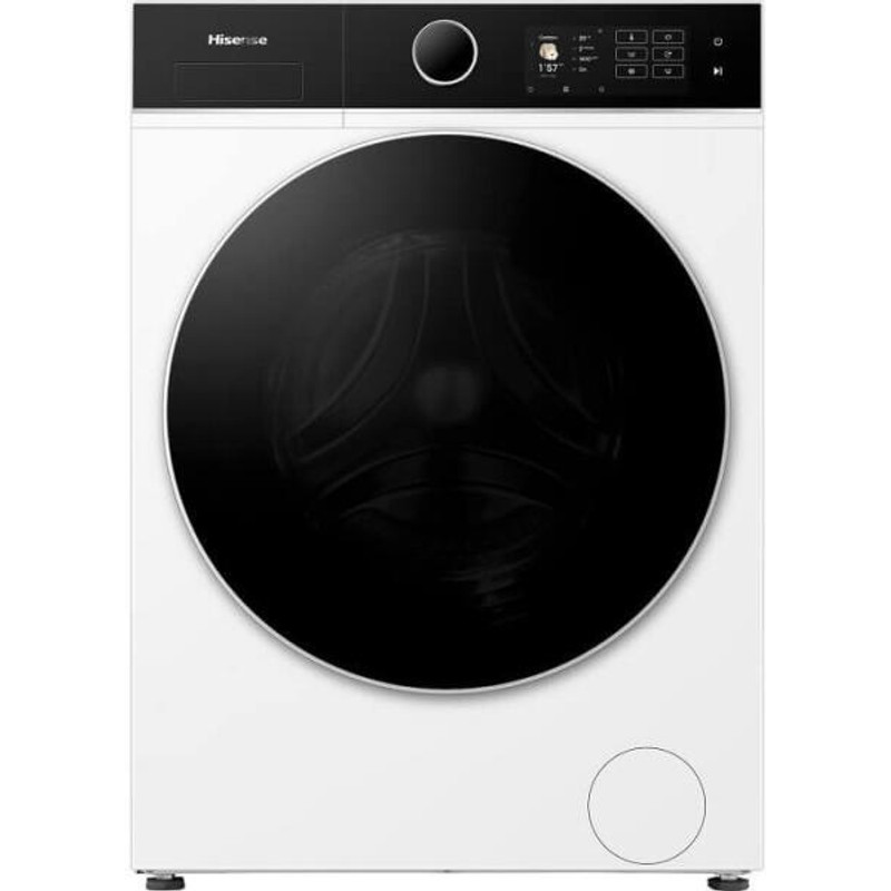 Hisense WF5i8043BWF Keskeny mosógép, 8 kg / 54l, 1400 f, "A" , INVERTERES motorral,iPlay: színes TFT kijelző érintőgombokkal, WIFI - ConnetLife képes, AddCloth - ruha hozzáadása, GŐZPROGRAMOK, Dobvilágítás, Totál AquaStop