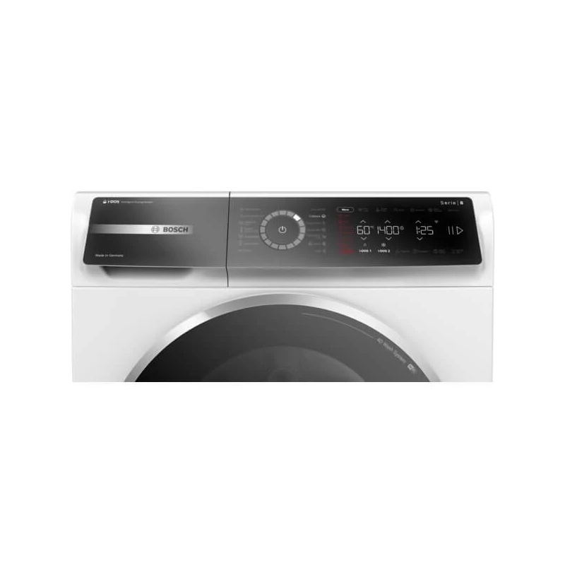 Bosch WGJ244A2BY Elöltöltős mosógép , Serie6 , Home Connect , i,DOS automatikus adagolás , IronAssist gőzprogram , 9 kg , A , 1400 f, Fekete,fehér ajtó , Döntött TouchControl kijelző , AntiStain foltprogramok , Vasaláskönnyítés Bosch WGJ244A2BY Elöltöltős mosógép , Serie6 , Home Connect , i,DOS automatikus adagolás , IronAssist gőzprogram , 9 kg , A , 1400 f, Fekete,fehér ajtó , Döntött TouchControl kijelző , AntiStain foltprogramok , Vasaláskönnyítés