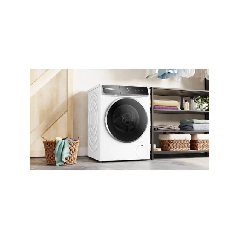 Bosch WGJ244A2BY Elöltöltős mosógép , Serie6 , Home Connect , i,DOS automatikus adagolás , IronAssist gőzprogram , 9 kg , A , 1400 f, Fekete,fehér ajtó , Döntött TouchControl kijelző , AntiStain foltprogramok , Vasaláskönnyítés Bosch WGJ244A2BY Elöltöltős mosógép , Serie6 , Home Connect , i,DOS automatikus adagolás , IronAssist gőzprogram , 9 kg , A , 1400 f, Fekete,fehér ajtó , Döntött TouchControl kijelző , AntiStain foltprogramok , Vasaláskönnyítés