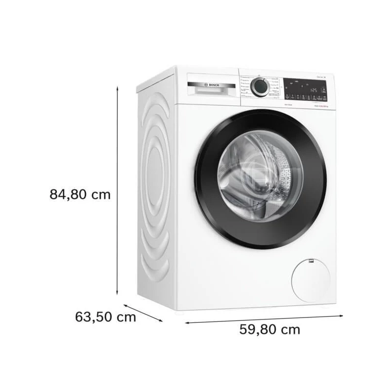 Bosch WNG24401BY Mosó-szárítógép , Serie6 , 9kg mosás , HomeConnect , 6kg szárítás , A , 1400 f , Fekete ajtó , Prémium TouchControl kijelző , AntiStain fotlautomatika