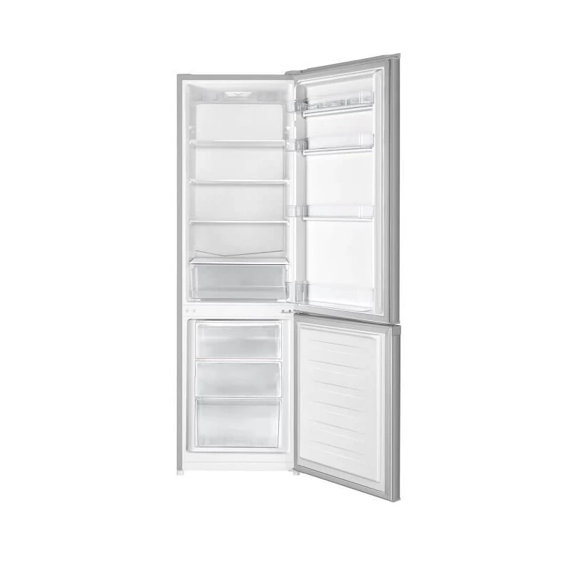 Gorenje RK418DPS4I Alulfagyasztós kombi hűtőszekrény - Integrált fogantyúval, 198/71liter,"D" , Inverteres kompresszor, ezüst, 180x55x55,7cm